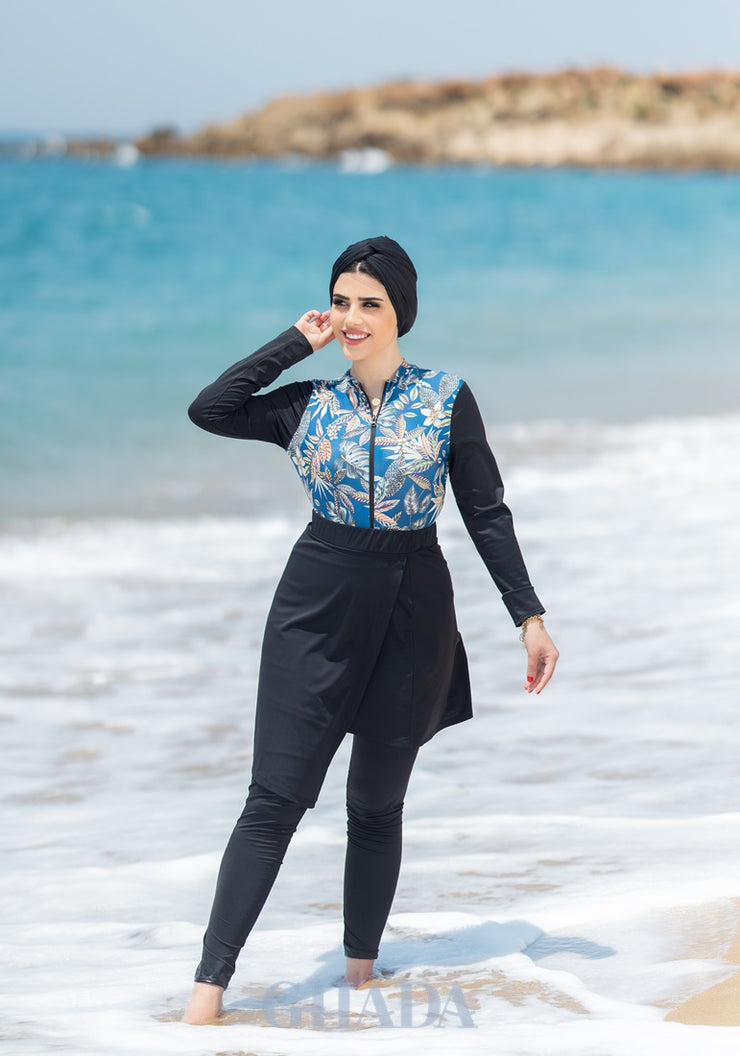 Maillot de bain burkini imprimé floral