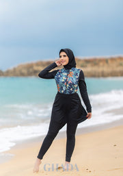 Maillot de bain burkini imprimé floral