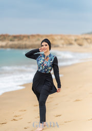 Maillot de bain burkini imprimé floral