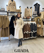 Trench long en beige