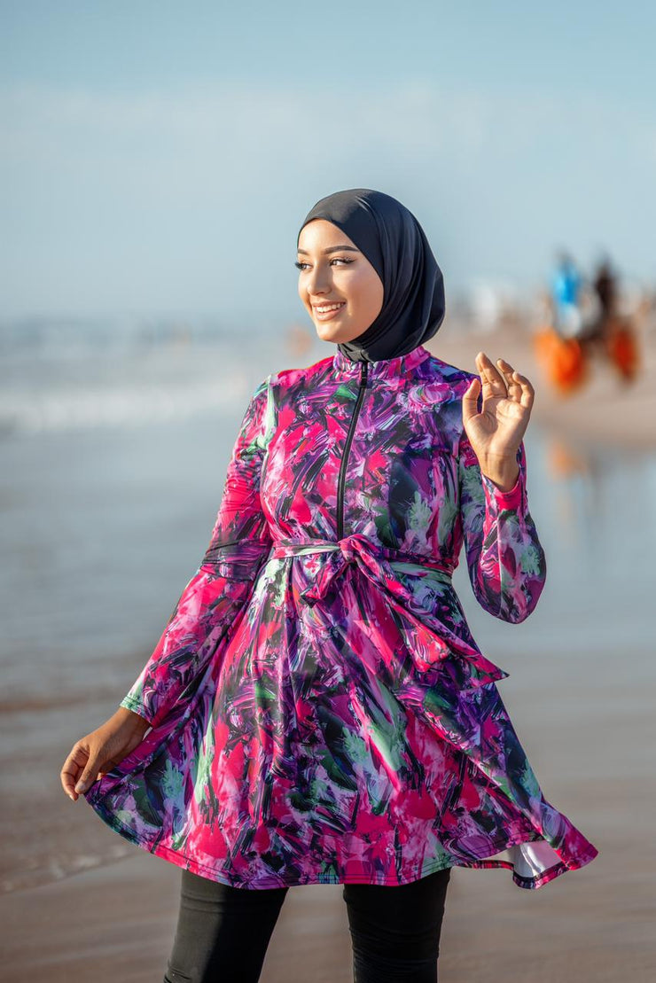 Burkini tendance femme 4 pièces Ref#158 – ZFUL Maroc